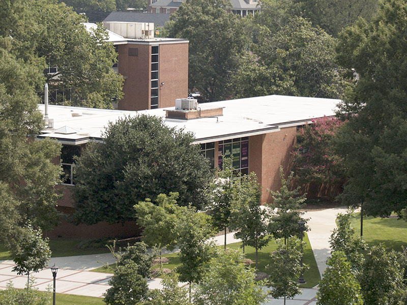 Exterior shot of the East Architecture building on Georgia Tech campus.