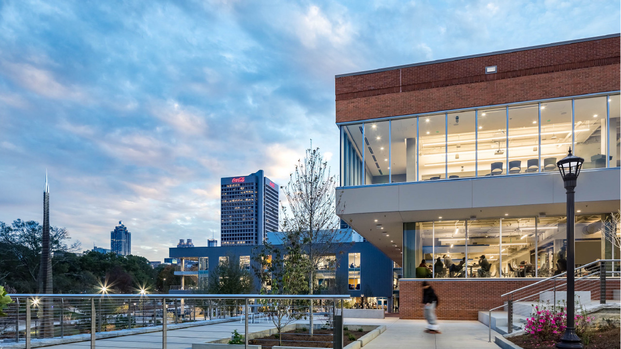 A photo of the John Lewis Student Center