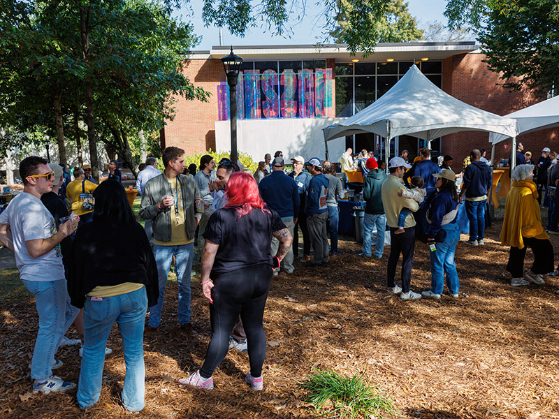 Crowd at the Homecoming Tailgate